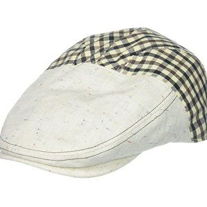 NWT Henschel Men's 100% Cotton Ivy Plaid Back Driving Golf Cap